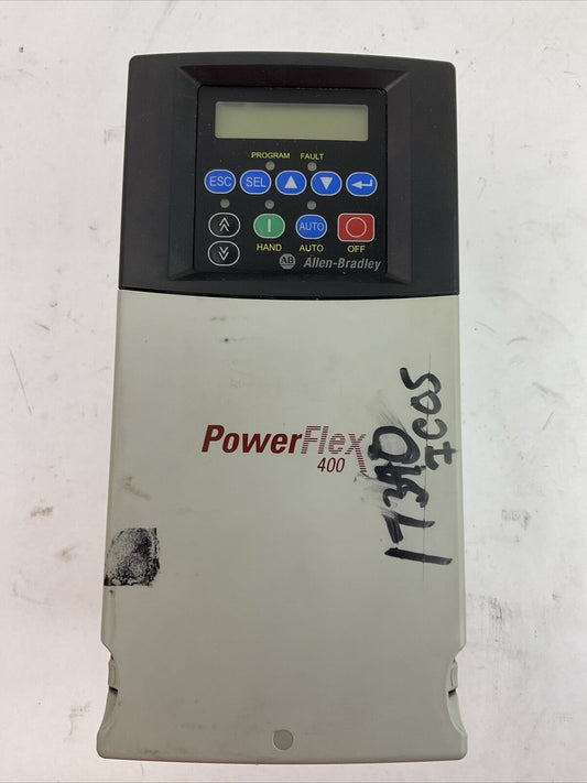 ALLEN BRADLEY 22C-D022N103 AC DRIVE SER A FRN 6.01 OUTPUT 0-460VAC