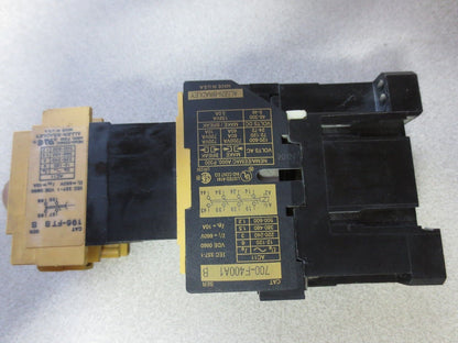 ALLEN-BRADLEY 700-F400A1 Ser. B - RELAY, 120/110 VAC w/ 196-FTB TIMER