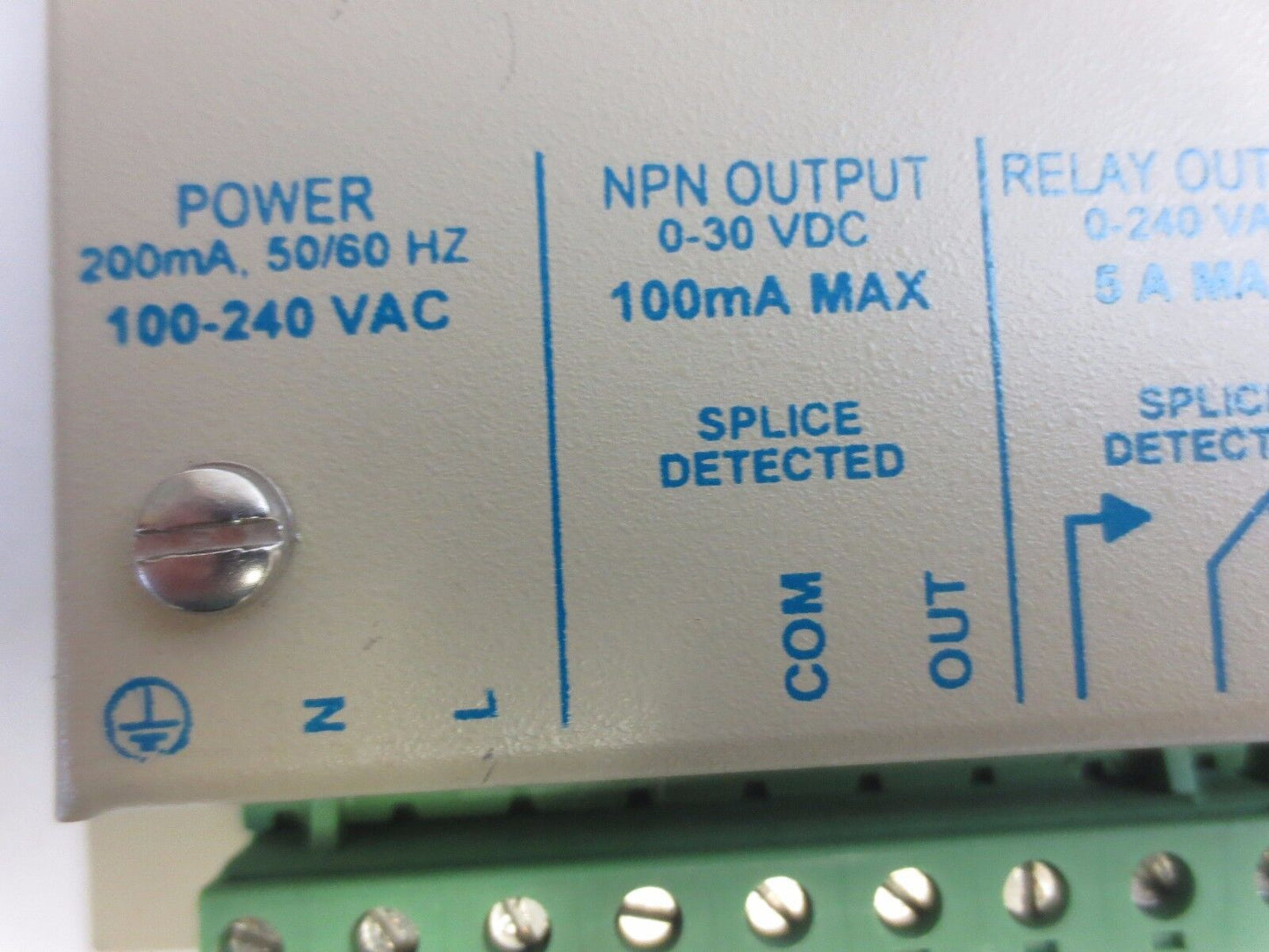 HYDE PARK SS100-13 - SPLICE DETECTOR CONTROL - 200mA, 50/60Hz, 100-240VAC