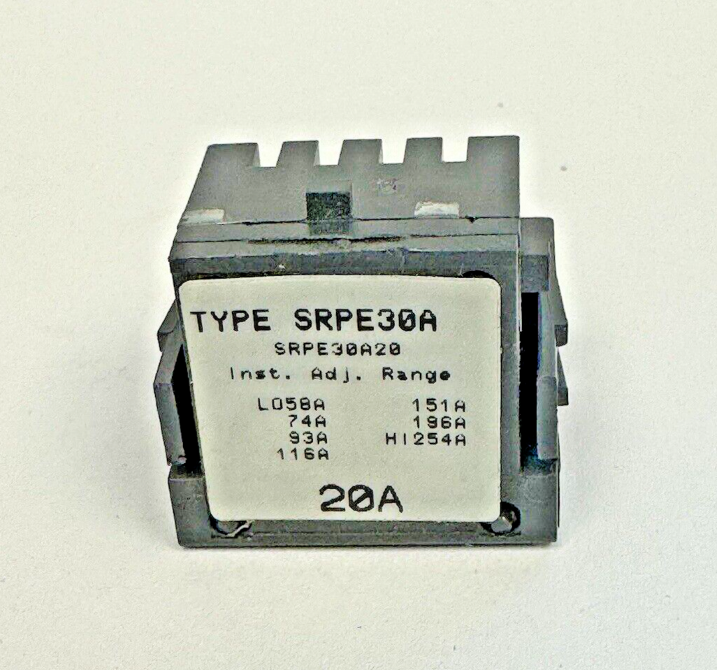 GE - SRPE30A20 - RATING PLUG W/ ADJUSTABLE INSTANTANEOUS TRIP - 20 AMP