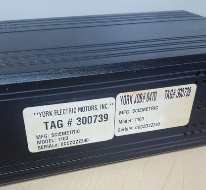 Sciemetric Sigmeter  Panel Meter 1103