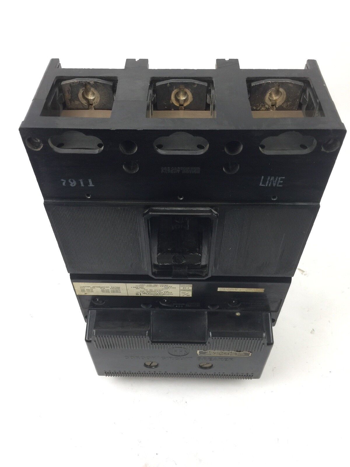 ITE CJ3-B400 FUSED CIRCUIT BREAKER 600 VAC 3 POLE UNIT 400 AMPS