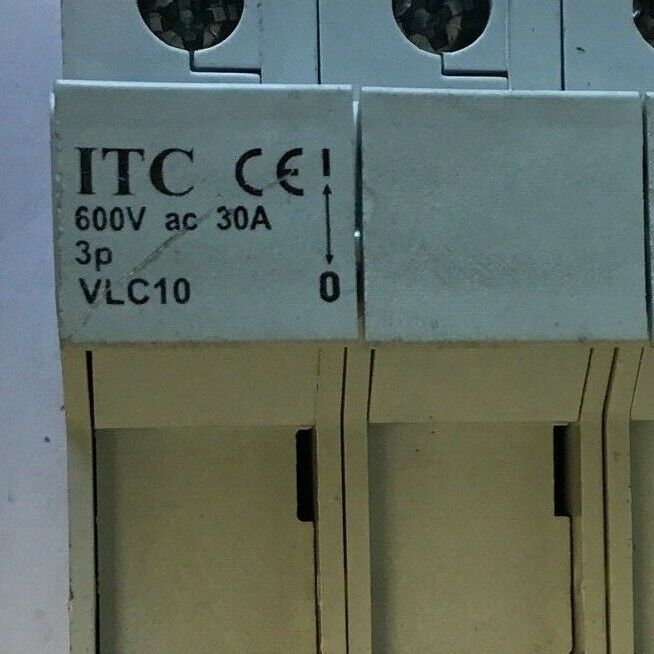 ITC VLC10 FUSE HOLDER LR 106309 600VAC 30A 3P