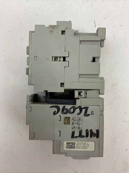 ALLEN BRADLEY STARTER (100-C16*10 SER B COIL 120V + 193-EECB SER C 1.0-5.0A)