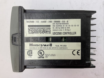 HONEYWELL DC2500-CE-0A00-200-00000-E0-0 UNIVERSAL DIGITAL CONTROLLER 90-250VAC