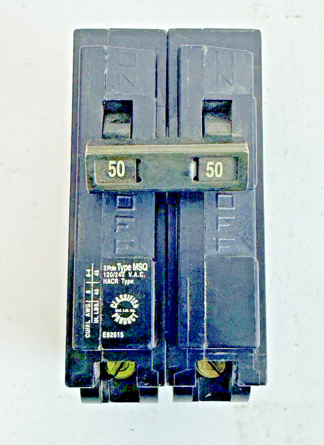 MURRAY - MQ250 - COMMON TRIP CIRCUIT BREAKER - 50A, 2 POLE, 240 VAC, MQ-250