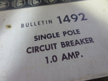 ALLEN-BRADLEY 1492-G010 Ser. A - SINGLE POLE CIRCUIT BREAKER - 1.0A NEW SURPLUS