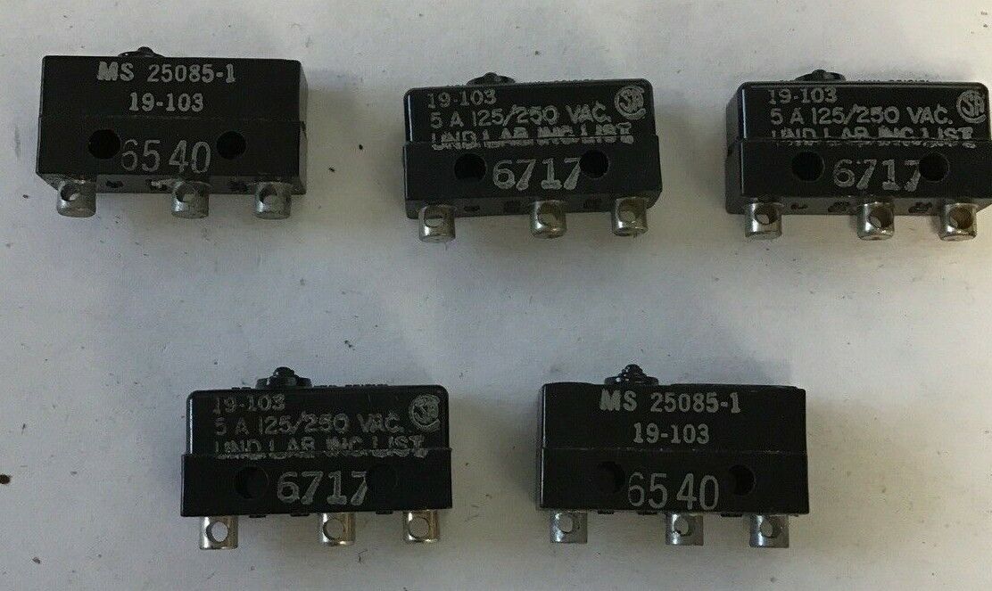 LICON SWITCH COMPONENTS 19-103 5A 125/250 ***LOTOF5***