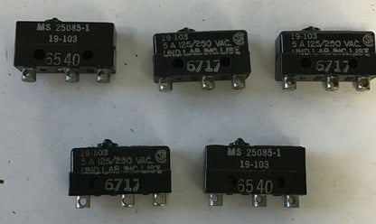 LICON SWITCH COMPONENTS 19-103 5A 125/250 ***LOTOF5***