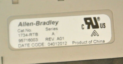 ALLEN-BRADLEY 1734-EP24DC EXPANSION POWER SUPPLY MODULE + 1734-RTB TERM BLK