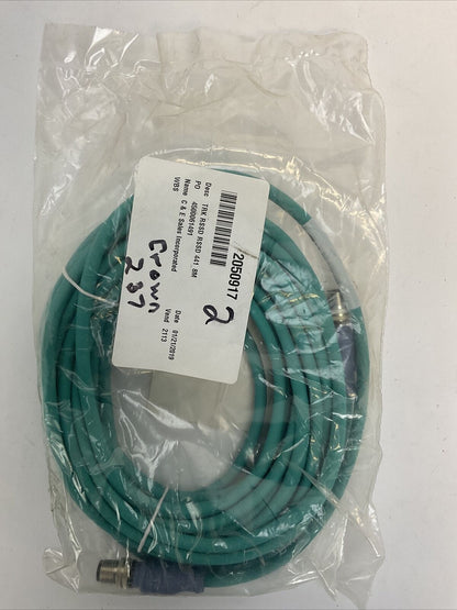 TURCK RSSD RSSD 441-8M CORDSET ETHERNET EXTENSION CABLE 8 METER