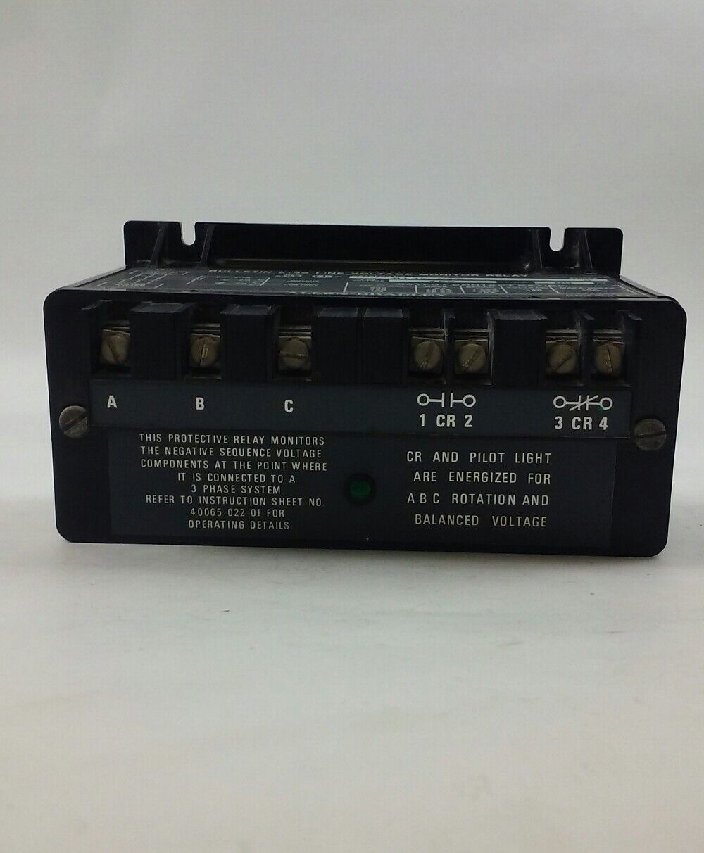 BULLETIN 813S LINE VOLTAGE MOITOR RELAY 813S-VOB 480V 60HZ