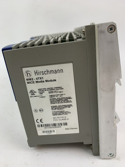 Hirschmann MS3124-4 Mice Switching Module with (6) MM2-4TX1 Media Modules