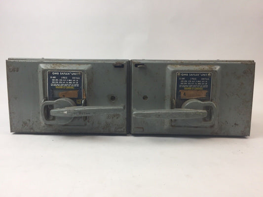 Square D QMB-3603-T ser. 2 Saflex twin unit 30amp 3-pole 600VAC QMB3603T