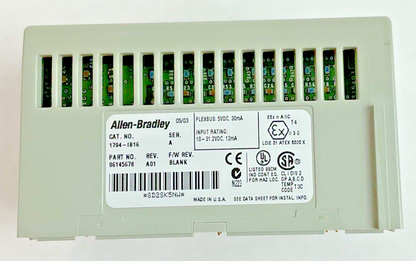ALLEN BRADLEY 1794-IB16 SINK SER.A REV.A01 FWR BLNK 1794-TB3S TERM. BLOCK  SER.A