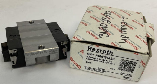 REXROTH R166181420 B. RUNNER BLOCK SS KWD-020-FKS-C1-N-1