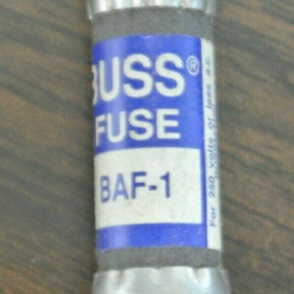 LOT of 3 / BUSS / BUSSMANN BAF-1 FUSE / 1A / 250V / NEW SURPLUS / BAF1