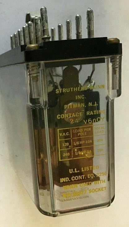 STRUTHERS-DUNN 219DXBP RELAY 120VAC 10A