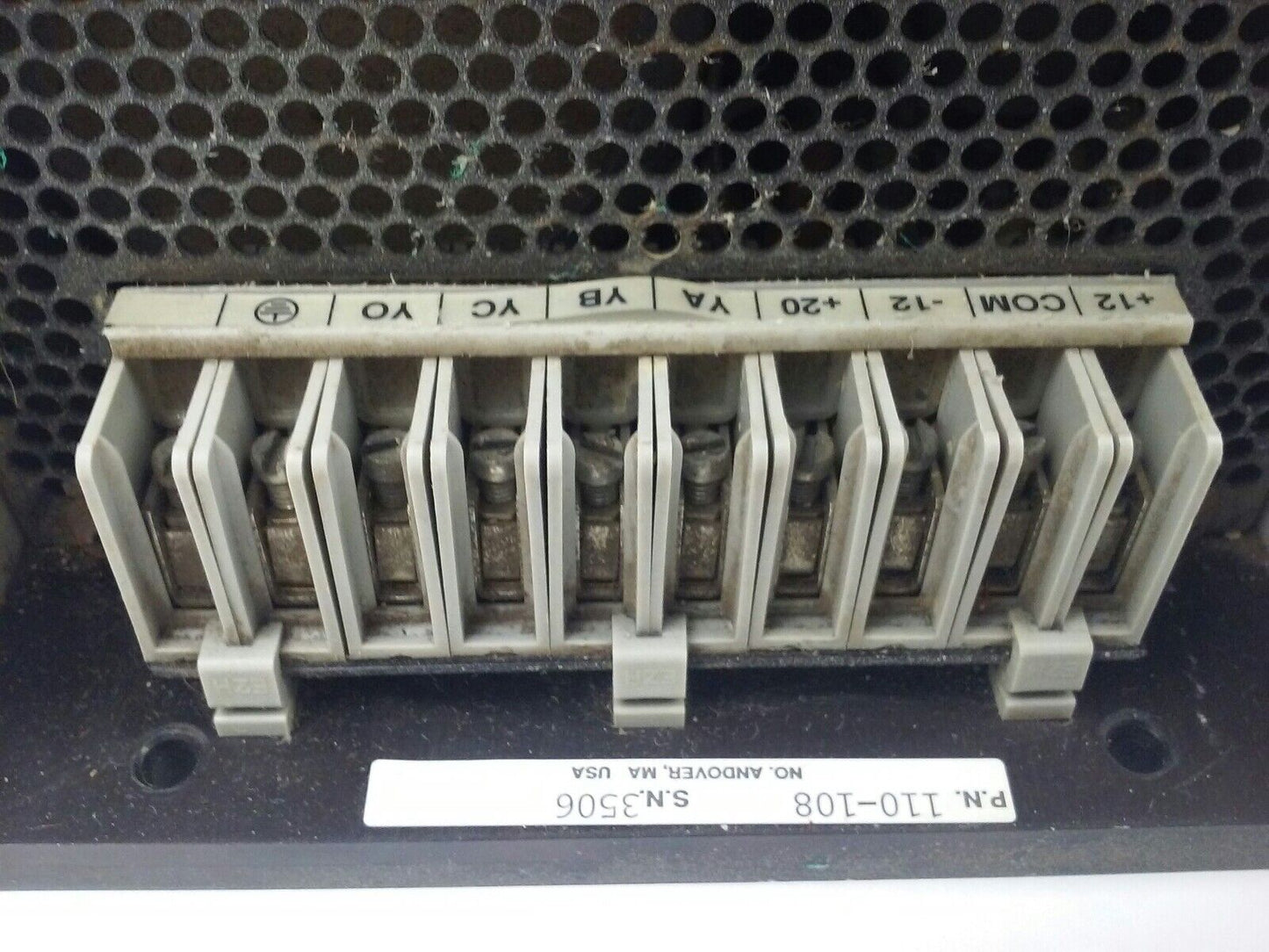MODICON/ AEG 110-108 MODEL PLS4 POWER SUPPLY, REV W4