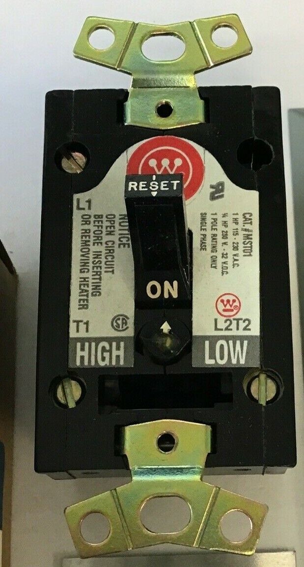 WESTINGHOUSE 369D830G01 MOTOR STARTER 1POLE SWITCH FLUSH PLATE