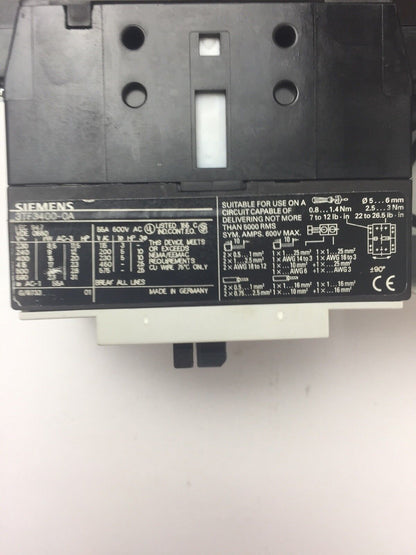 SIEMENS SCE1634-1MG10K6 MODULAR MOTOR CONTROLLER 240V 480Y/277V COIL 120V 60HZ