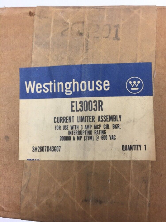 WESTINGHOUSE EL3003R CURRENT LIMITER ASSEMBLY FOR USE WITH 3 AMP MCP CIR BKR