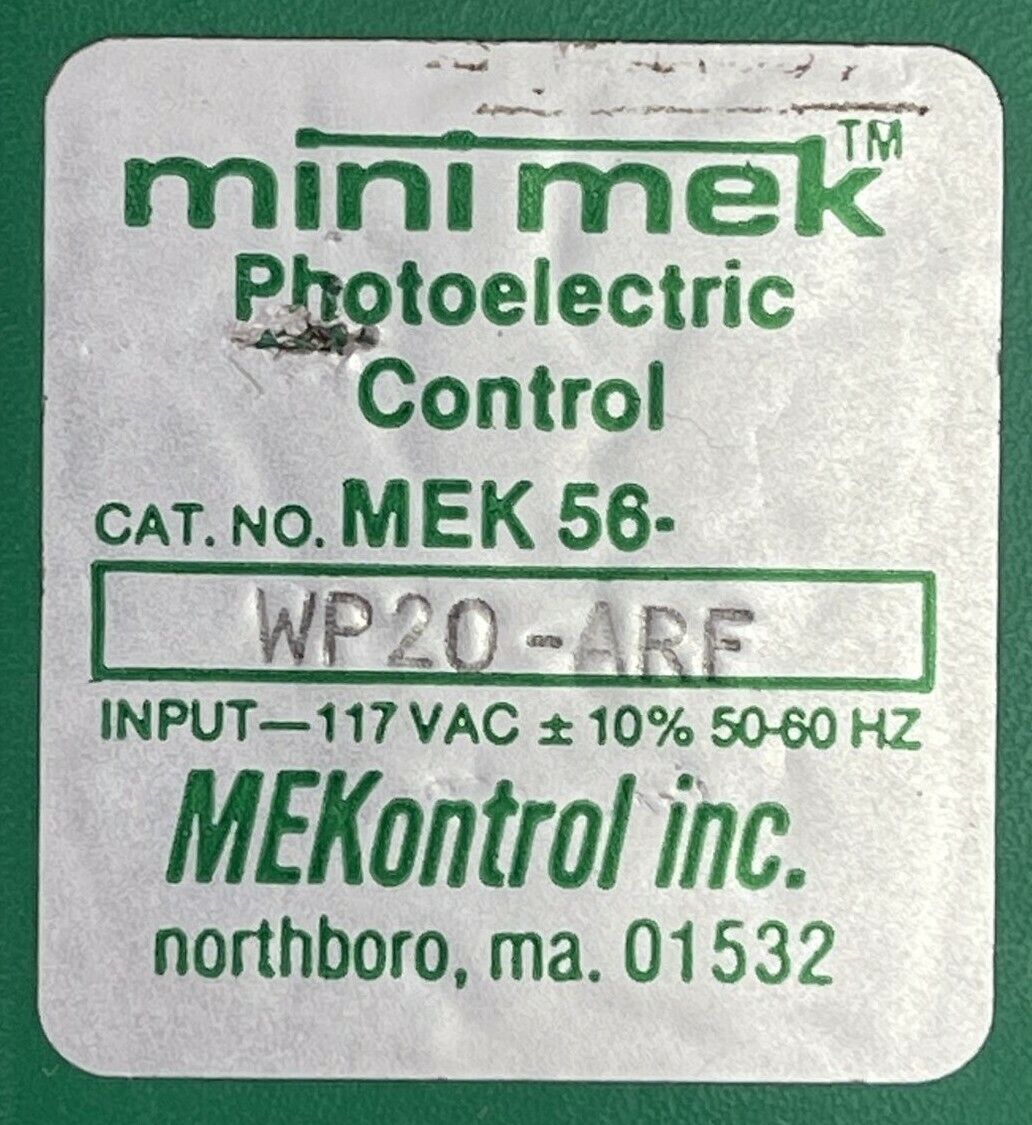 MEKontrol WP20-ARF MINI MEK PHOTOELECTRIC CONTROL INPUT 117VAC