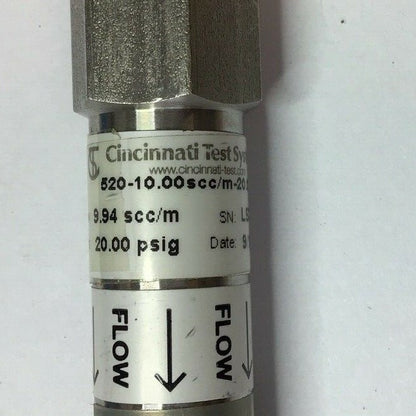 CINCINNATI TEST SYSTEMS 520-10.00SCC/M-20.00PSGI-1 LEAK DETECTION