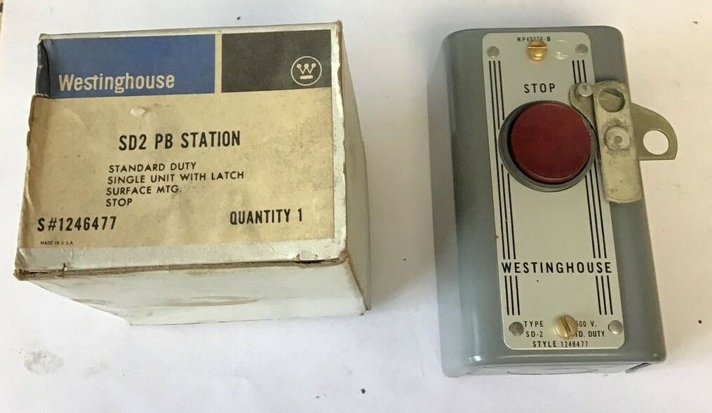 WESTINGHOUSE SD2 PUSH BUTTON STATION STANDARD DUTY 600V