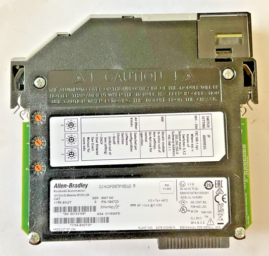 ALLEN BRADLEY 1756-EN2T SER D FW 11.002 CLX HI-CAP ENET/IP MODULE
