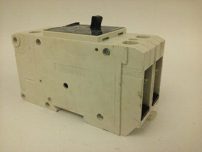 SIEMENS, NGG2B015, TYPE NGG CIRCUIT BREAKER, 2P, 15A, 600VAC/250VDC, 65KA, USED