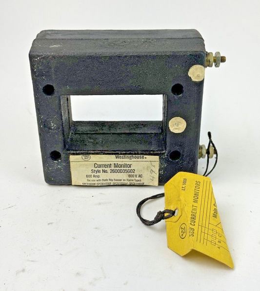 WESTINGHOUSE - 2600D35G02 - MONITOR FOR TYPE SPCB 600 - 600 A/ 600 VAC