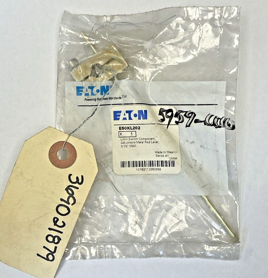 EATON - E50KL202 A1 - LIMIT SWITCH COMPONENT - ADJUSTABLE ROD LEVER - 5-1/2" MAX