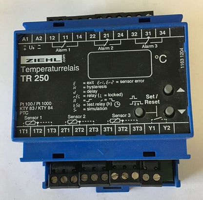 ZIEHL TR 250 TEMPERATURE RELAY 240V 3A