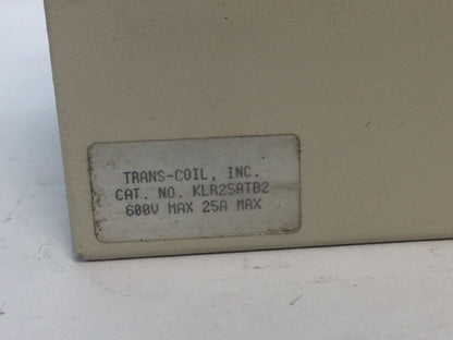 TCI KLR25ATB2 3 PHASE LINE REACTOR SLINE GUARD 600V 60HZ 25A