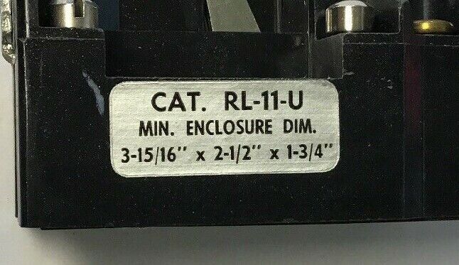 ARROW HART RL-11-U MAUAL STARTER TOGGLE OPERATED INDUSTRIAL CONTROL 115/230V