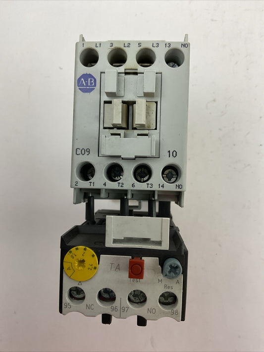 ALLEN BRADLEY STARTER (100-C09Z*10 SER A COIL 24VDC + 193-TAB24 1.6-2.4A)
