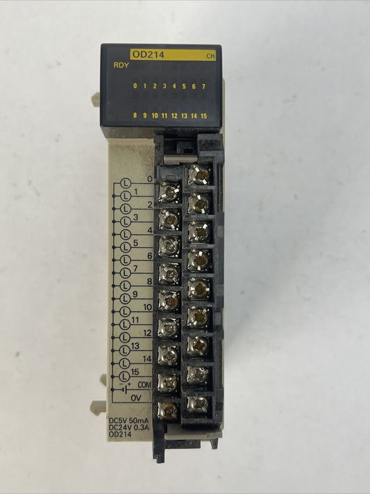 OMRON CQM1-OD214 OUTPUT UNIT 5-24VDC 0.3A/POINT 4.8A/UNIT