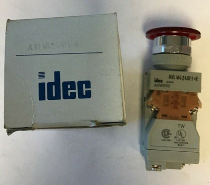 IDEC PUSH BUTTON AVLW424611-R 120-600VAC 110-600VDC