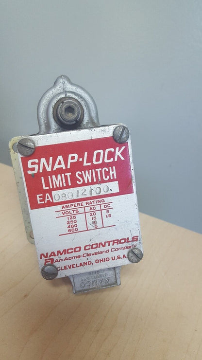 Namco Limit Switch EA080-12100 Snap-Lock, 125/250/480/600V, 20,15,10,5AC,5/1.5DC
