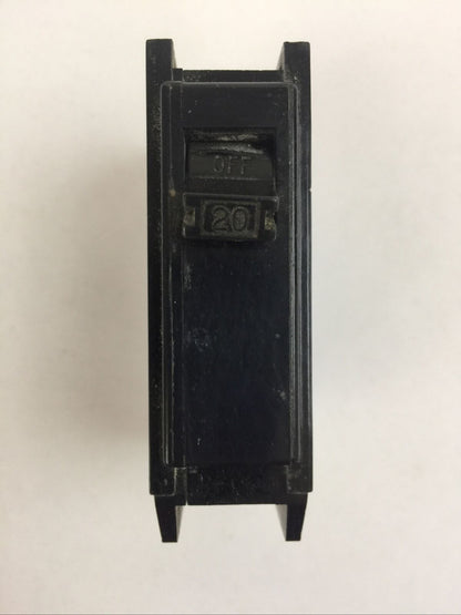 SYLVANIA C120 CIRCUIT BREAKER 20AMP 120/240VAC 1POLE (LOT OF 10)