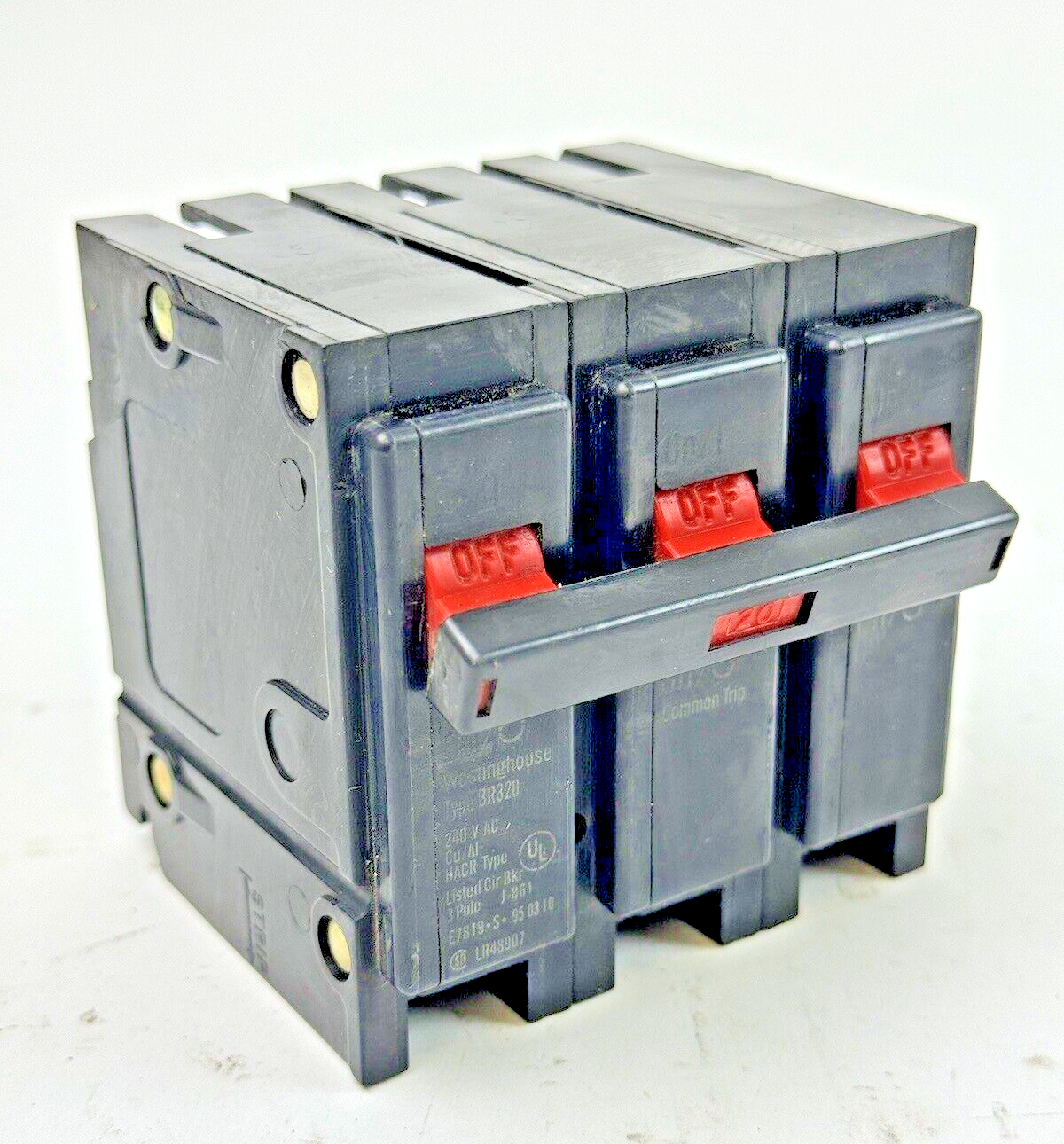 WESTINGHOUSE - BR320 - SNAP-IN CIRCUIT BREAKER - 3 POLE/20A/240 VAC