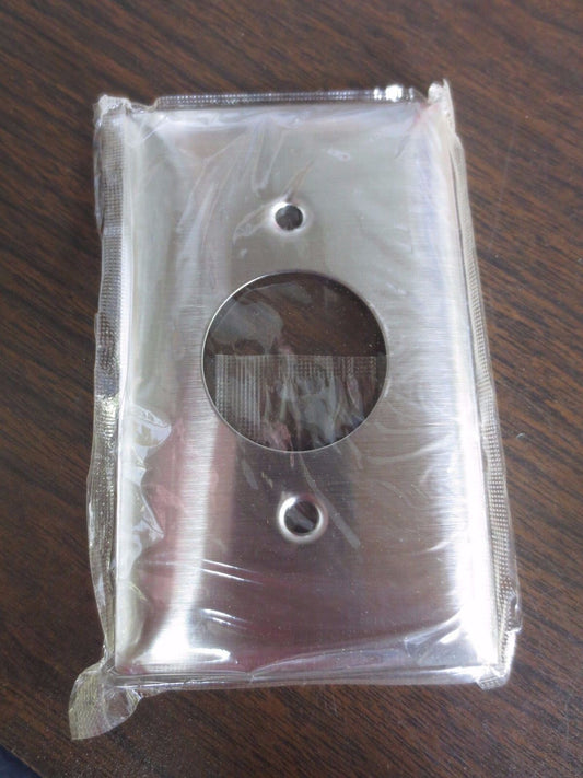 HUBBELL S7 WALL PLATE STAINLESS STEEL - ONE GANG - NEW SURPLUS - BOX of 10