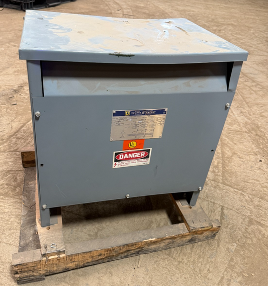 SQUARE D 30T6H 3PHASE INSULATED TRANSFORMER 30KVA H.V. 480 36A L.V. 240 72A