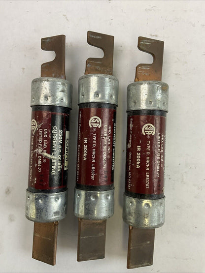 BULLET ECNR70 DUAL ELEMENT TIME DEALY FUSE 70AMP 250VAC (LOT OF 3)