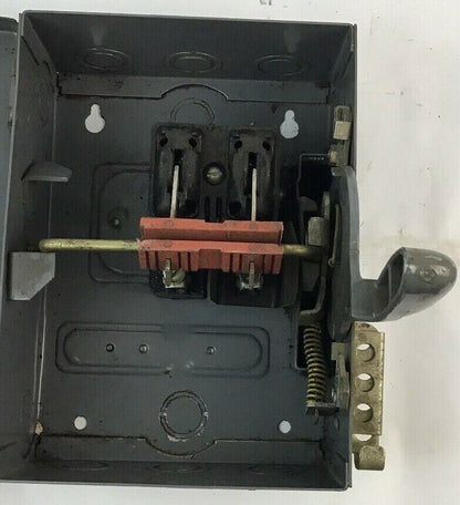 SQUARE D A81261 30AMP 600VDC 15HP 1PH SER.A1 NON FUSIBLE SAFTEY SWITCH