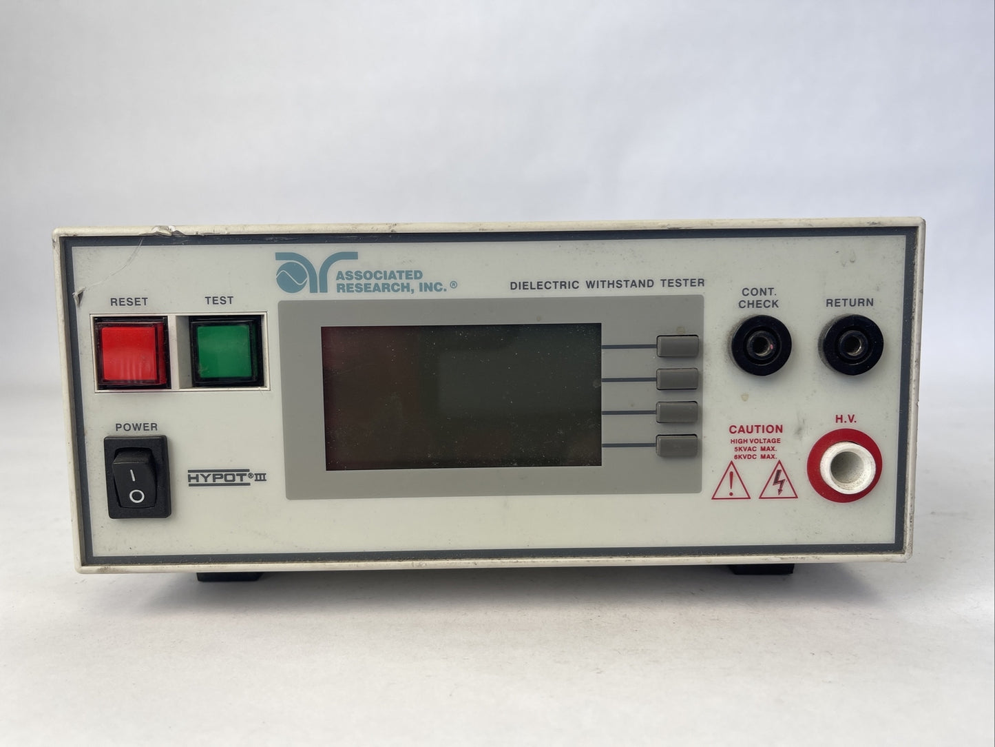ASSOCIATED RESEARCH HYPOT III 3765 VER 2 DIELECTRIC WITHSTAND TESTER 115/230VAC
