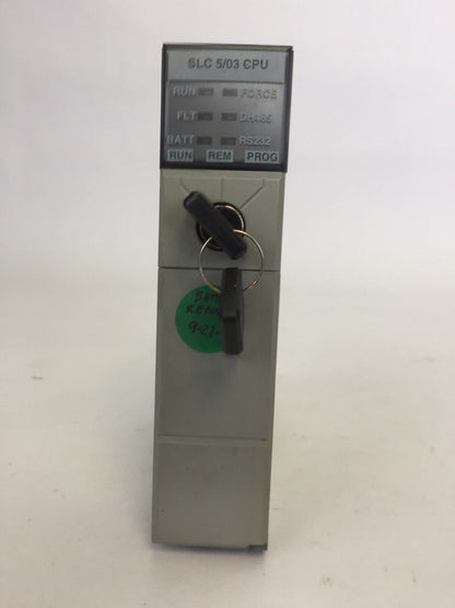 ALLEN BRADLEY 1747-L532 PROCESSOR UNIT 24VDC SER D PROC REV 4  1747-OS302 SER B