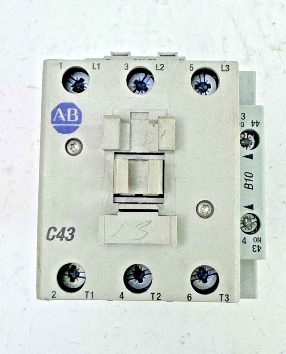 ALLEN-BRADLEY 100-C43Z*00 SER. A CONTACTOR W 24VDC COIL & 100-FSD250 & 100-S