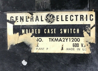 GENERAL ELECTRIC CIRCUIT BREAKER TKMA2Y1200 600VAC